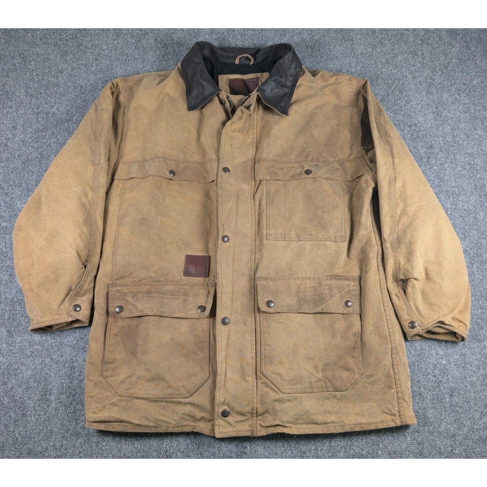 Vtg‎ Outback Trading Company Foreman Jacket Mens Large Barn Chore Lined Canvas